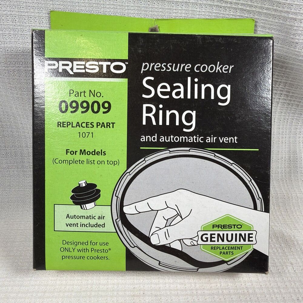 Presto 09909 Pressure Cooker Sealing Ring Gasket Air Vent OEM Part NEW